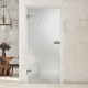 Glastür DL2 WC barrierefrei 7021-S Sandgestrahlt