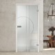 Glastür mit Rillenschliff-Design "DDC-12s" - Wettbewerbsgewinner Rillenschliff-Designs