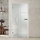 Glastür mit Rillenschliff-Design "DDC-12s" - Wettbewerbsgewinner Rillenschliff-Designs
