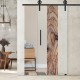 Glasschiebetür Holz mit Corvara