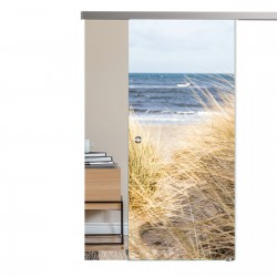 Glasschiebetür AG 50 mit "Ostsee" 1116