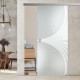 Glasschiebetür ST744 Satinato mit AG50