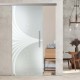 Glasschiebetür ST744 Satinato mit AG50