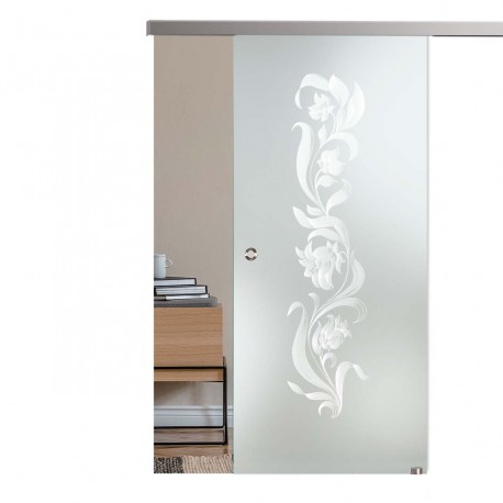 Glasschiebetür ST770 Satinato mit AG50 AG50 Schiebetüren