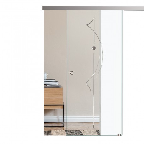 Glasschiebetür ST761/746 mit AG50 AG50 Schiebetüren