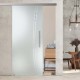 Glasschiebetür ST631 Satinato mit AG50