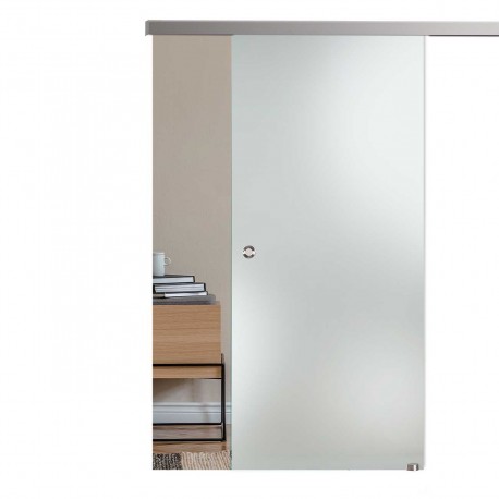 Glasschiebetür ST717 Satinato mit AG50 