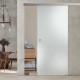 Glasschiebetür ST717 Satinato mit AG50 