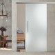 Glasschiebetür ST717 Satinato mit AG50 