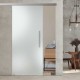 Glasschiebetür ST717 Satinato mit AG50 