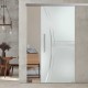 Glasschiebetür ST833 Satinato mit AG50 