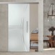Glasschiebetür ST833 Satinato mit AG50 