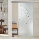 Glasschiebetür ST760 Satinato mit AG50