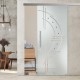 Glasschiebetür ST760 Satinato mit AG50