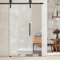 Glasschiebetür 1193- "Blumengewirr" mit Corvara Designschiebesystem