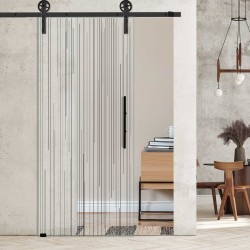 Glasschiebetür 1196- "longitudinal" mit Corvara Designschiebesystem