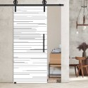 Glasschiebetür 1197- "cruzar" mit Corvara Designschiebesystem