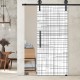Glasschiebetür 1199- "cuadros" mit Corvara Designschiebesystem