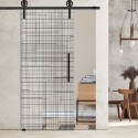 Glasschiebetür 1200- "cuadros" mit Corvara Designschiebesystem