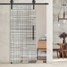 Glasschiebetür 1200- "cuadros" mit Corvara Designschiebesystem
