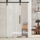 Glasschiebetür 1201- "longitudinal" mit Corvara Designschiebesystem