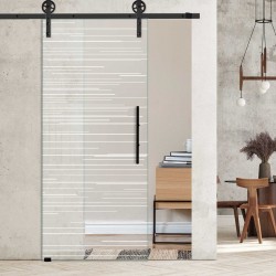 Glasschiebetür 1202- "cruzar" mit Corvara Designschiebesystem