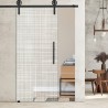 Glasschiebetür 1203- "cuadros" mit Corvara Designschiebesystem