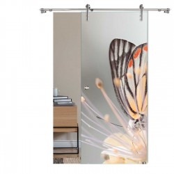 Schiebetür 1102-1 "Butterfly" Digitaldruck-Schiebetüren