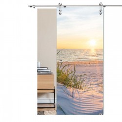 Glasschiebetür "Sonnenaufgang" 1105-F mit V1000-D Digitaldruck-Schiebetüren