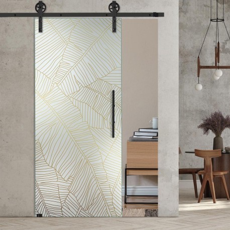 "Palmenblätter" mit Corvara Designschiebesystem