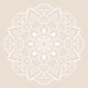 Glasuntersetzer "Mandala beige"