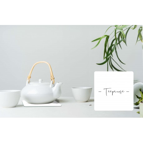 Glasuntersetzer "Teepause"