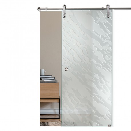 Glasschiebetür mit V3000 Schiebesystem 