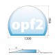 Ofenplatte mit Facette "OPF2"