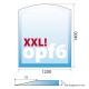 Ofenplatte mit Facette "OPF6"