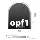 Ofenplatte mit Facette "OPF1"