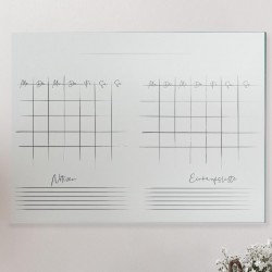 Kalender zum Selbstbeschriften Float (durchsichtig)