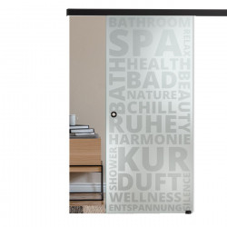 SlimLine45 Glasschiebetür Spa mit slimline - Blackline