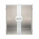 Glastür 2-flügelig GTR848-2flg Komplettpaket
