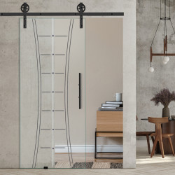Glasschiebetür ST865-F mit Corvara